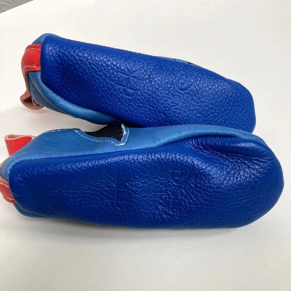 Disney x Freshly Picked Mickey Mouse Chelsea Boot Soft Sole Baby Shoe - Blue - 6
